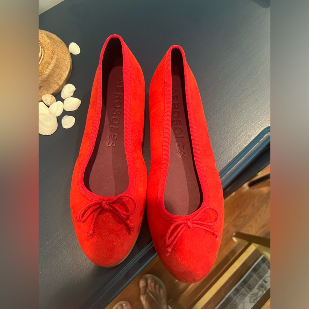 Aerosoles New red vegan flats size 9.5 - Picture 3 of 5